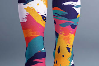 design custom and unique socks design