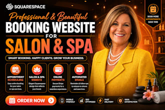 squarespace booking website for salon spa appointment scheduled online payments