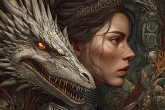 draw your fantasy character, rpg character or portrait