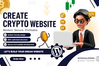 create crypto website, memecoin website, crypto presale ico token website