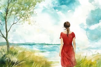 draw a watercolor illustration