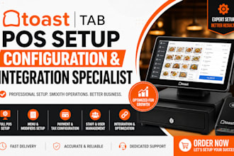 do toast tab pos setup, configuration and integration specialist expert