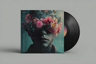 design album cover art or single cover for a music release