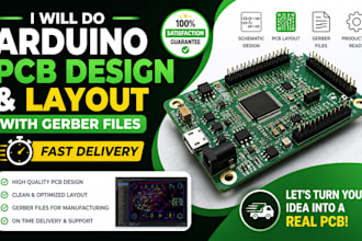 design iot pcb with esp32 arduino and provide gerber files