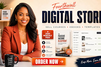 build a fourthwall store to sell your digital products and courses