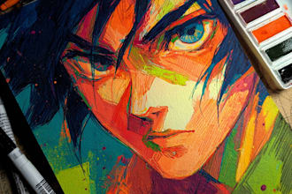 draw an amazing anime art