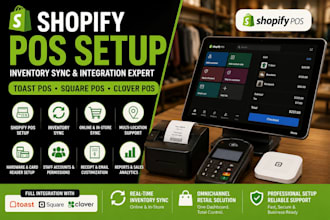 setup shopify pos inventory sync retail store restaurant menu integrate toast