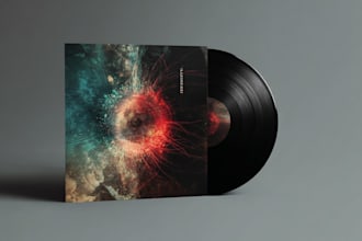 design music album cover artwork, song or single cover art