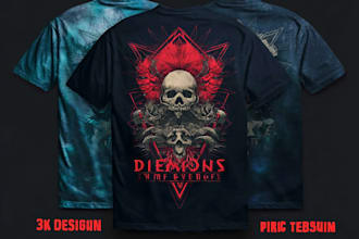 design modern custom t shirt graphic design
