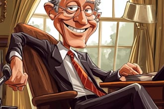 illustrate satire, editorial or political cartoons for you