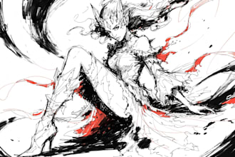 fantasy character sketch for you