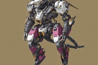 create a mecha robot art of your choice