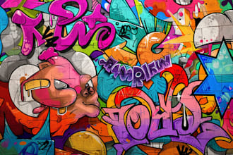create graffiti design for you
