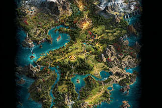 create a custom vintage map with old world style