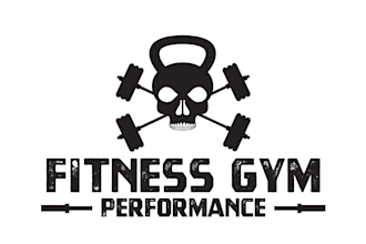 design a powerful gym, fitness trainer, and workout logo