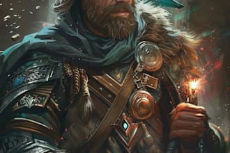 fantasy dnd character illustration