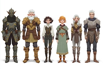 draw your custom dnd character with stunning detail