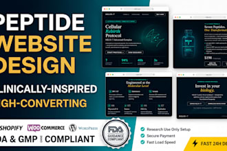build peptide website peptide store supplement website research peptide
