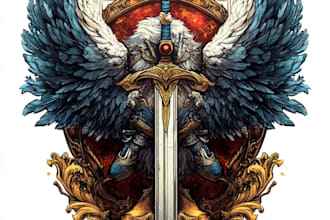 fantasy, sci fi, rpg animated logo