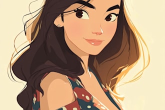 do disney cartoon portrait