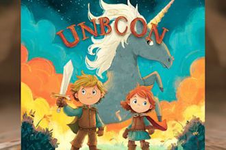 design a colorful cartoon book cover illustratio