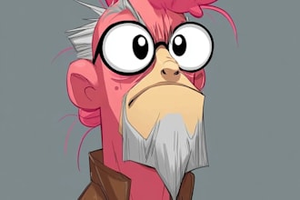 design cartoon illustration with creative modern concept