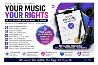 register your music copyright your songs setup publishing and royalties