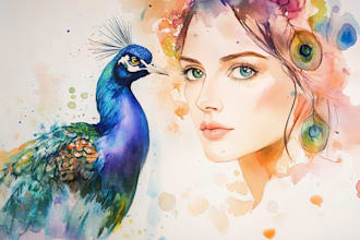do a watercolor illustration