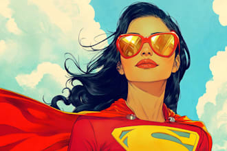 comic book illustration with comic book illustrator