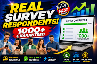 gather real survey respondents to fill online surveys and online forms