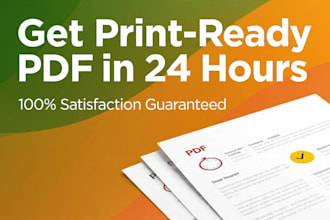 design a professional pdf for your business and ebook