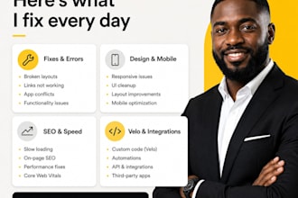 fix wix website bugs, layout issues and responsive problems fast