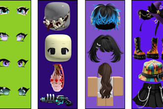 create custom roblox ugc accessories 3d models wearable items roblox chain hair