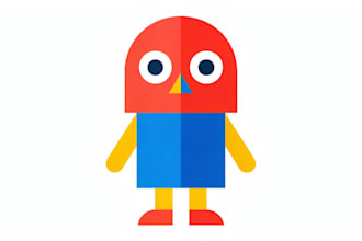 flat vector character illustration for anything