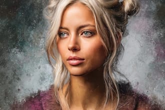create a luxury realistic oil painting art work