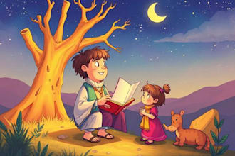 illustrate children story book illustration, story book