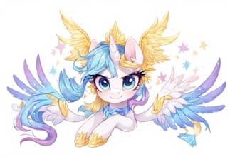 design unique cartoon pony characters