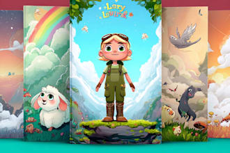draw cartoon mystery book cover