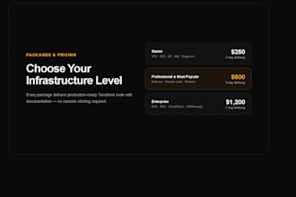 build your AWS infrastructure using terraform