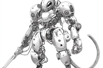 create custom mecha robot art