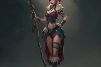 fantasy character art and fantasy character art