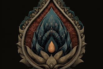 unique and detailed fantasy logo
