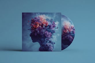 design stunning album cover or single artwork