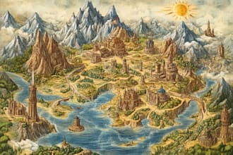 make your fantasy map illustration arts