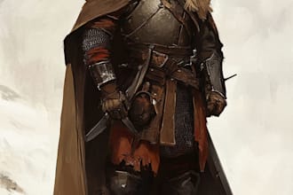 fantasy dnd character illustration