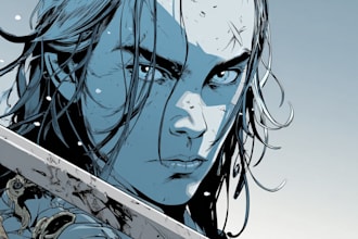 comic book illustration with comic book illustrator