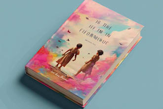 create magical children storybook cover art
