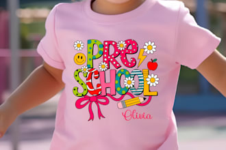design cute preschool teacher, back to school, graduation and classroom t shirt