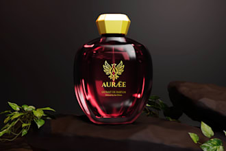 design oud attar or arabic perfume packaging