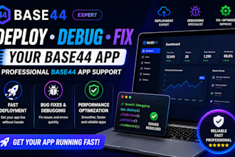 deploy, debug and fix your base44 web app professionally